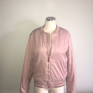 AMERICAN EAGLE PINK BOMBER JACKET